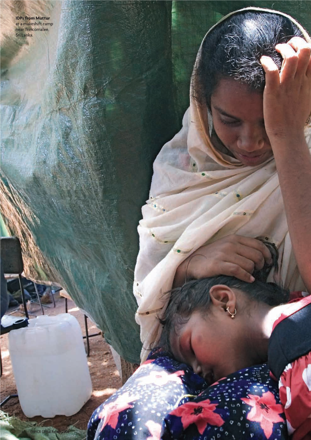 Idps from Muttur at a Makeshift Camp Near Trincomalee, Sri Lanka