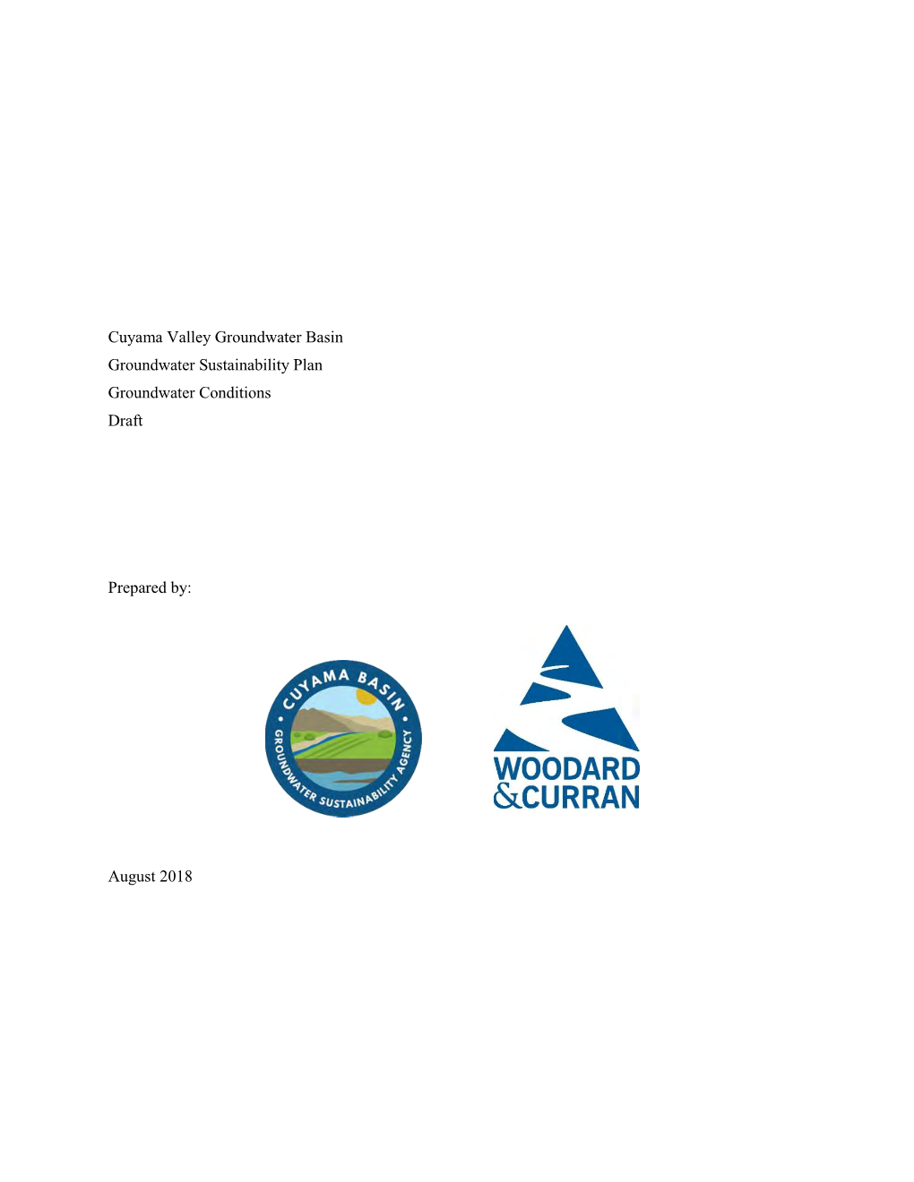 Groundwater Sustainability Plan Outline
