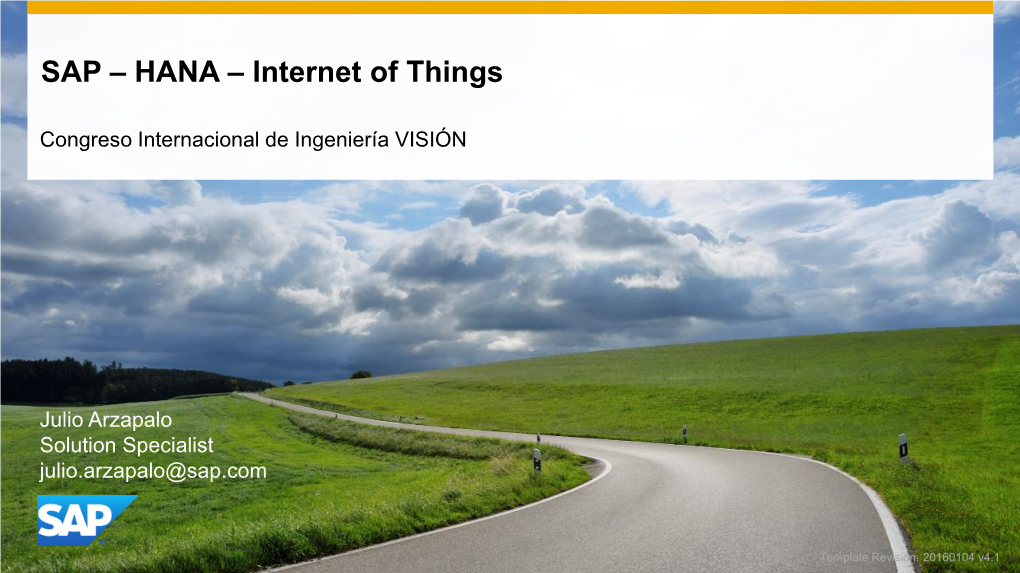 SAP – HANA – Internet of Things