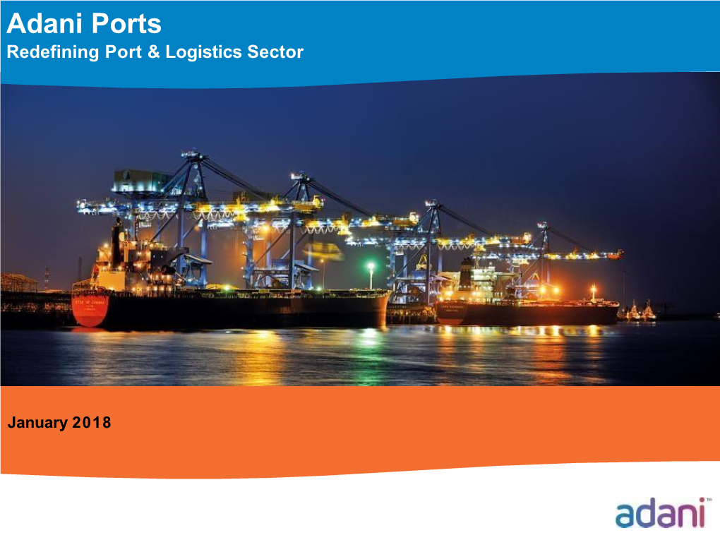 Adani Ports Redefining Port & Logistics Sector