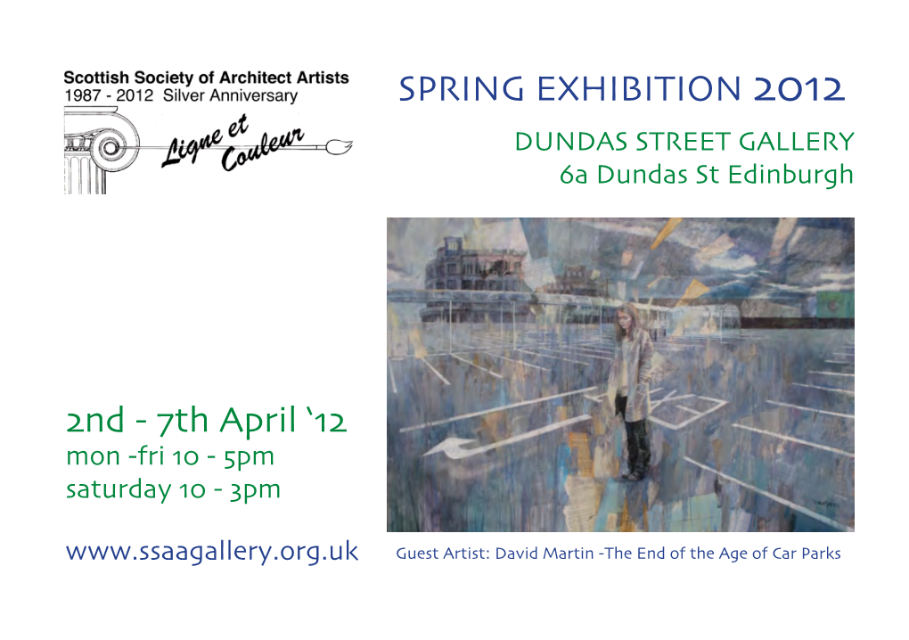 SPRING EXHIBITION 2012 DUNDAS STREET GALLERY 6A Dundas St Edinburgh