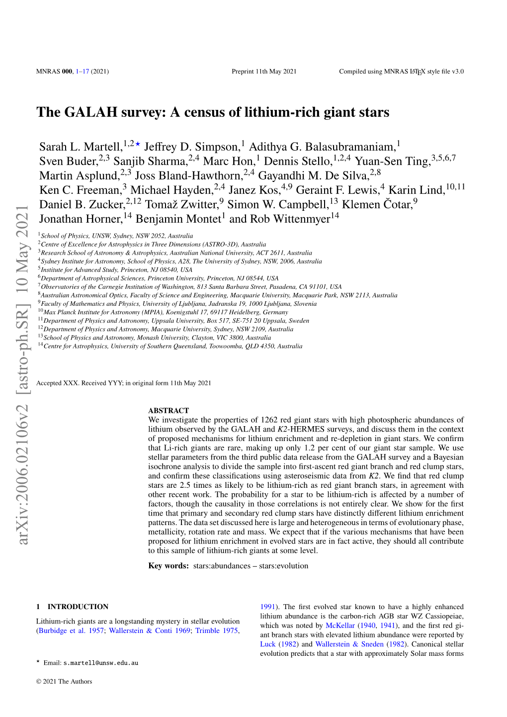 The GALAH Survey: a Census of Lithium-Rich Giant Stars