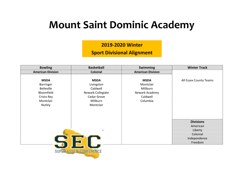 Mount Saint Dominic Academy