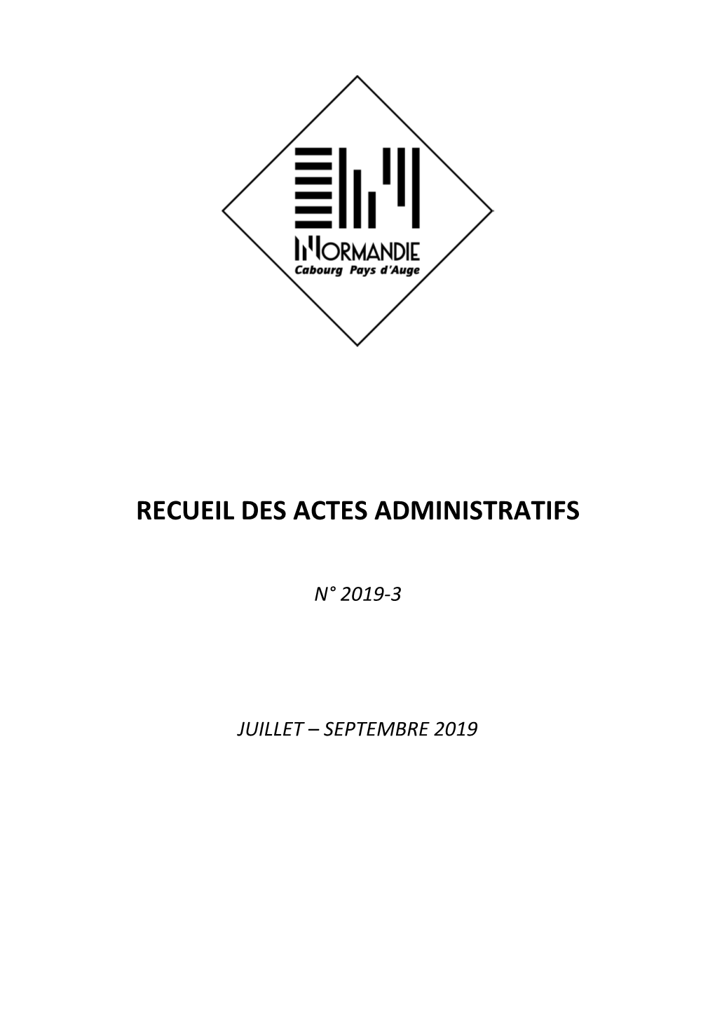 Recueil Des Actes Administratifs