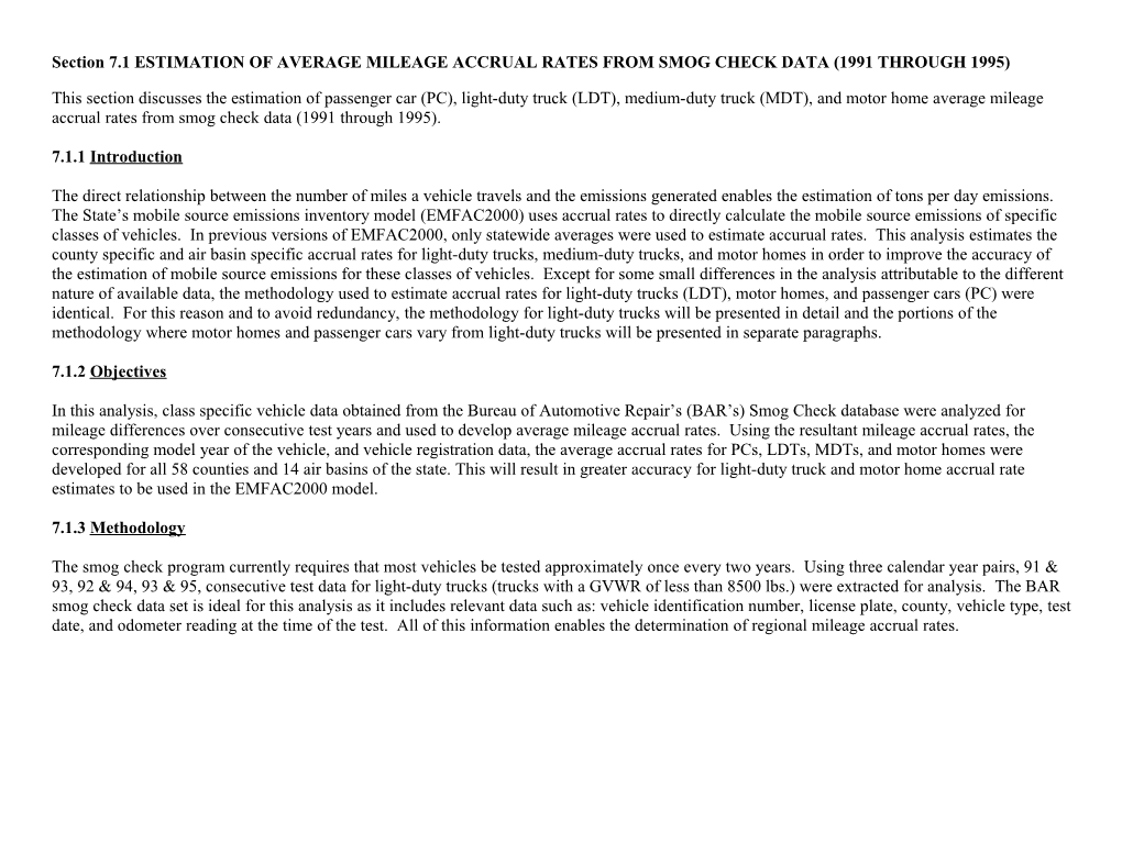 ACCRUAL Rates for LDT, MDT, and MH