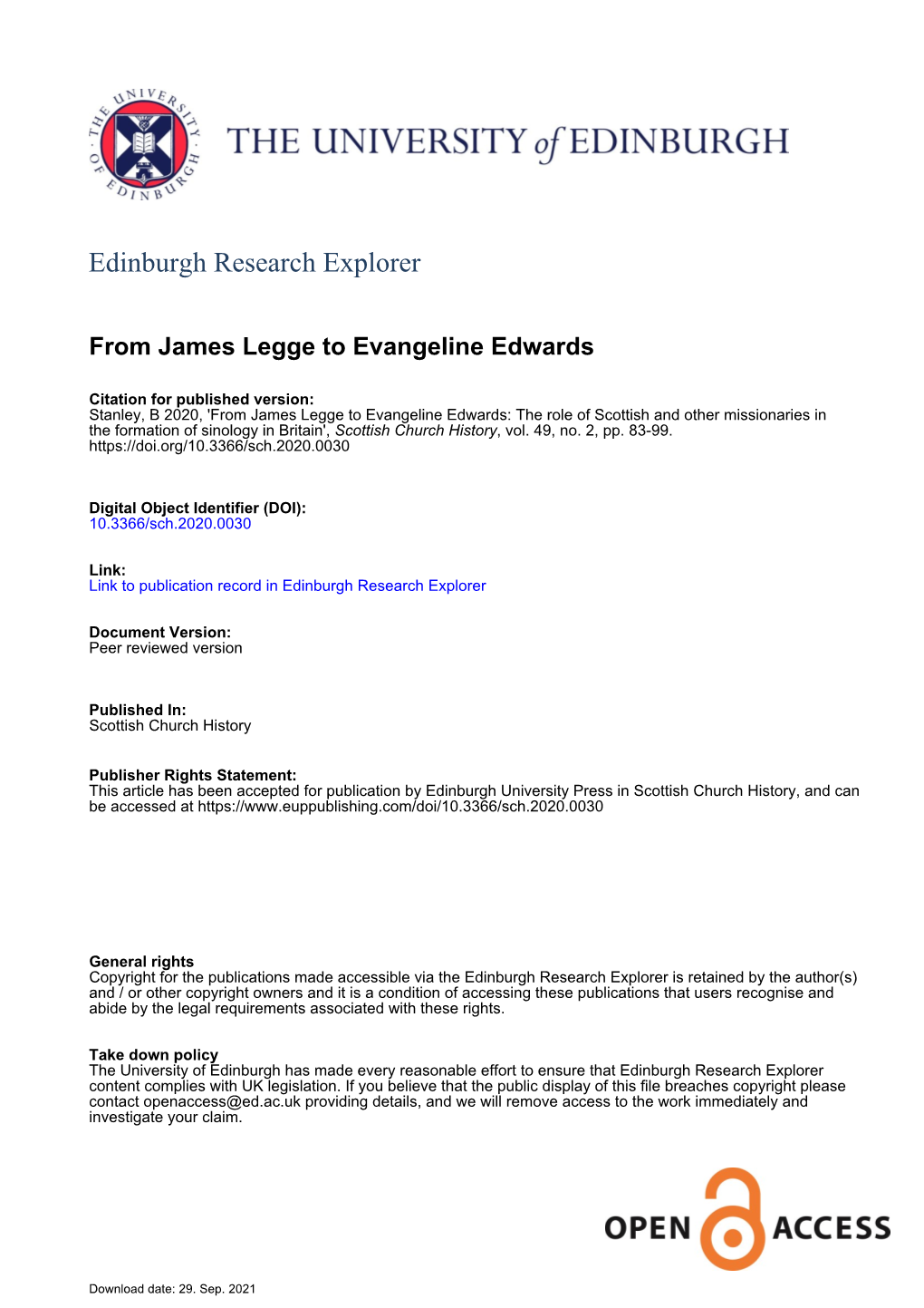 Edinburgh Research Explorer