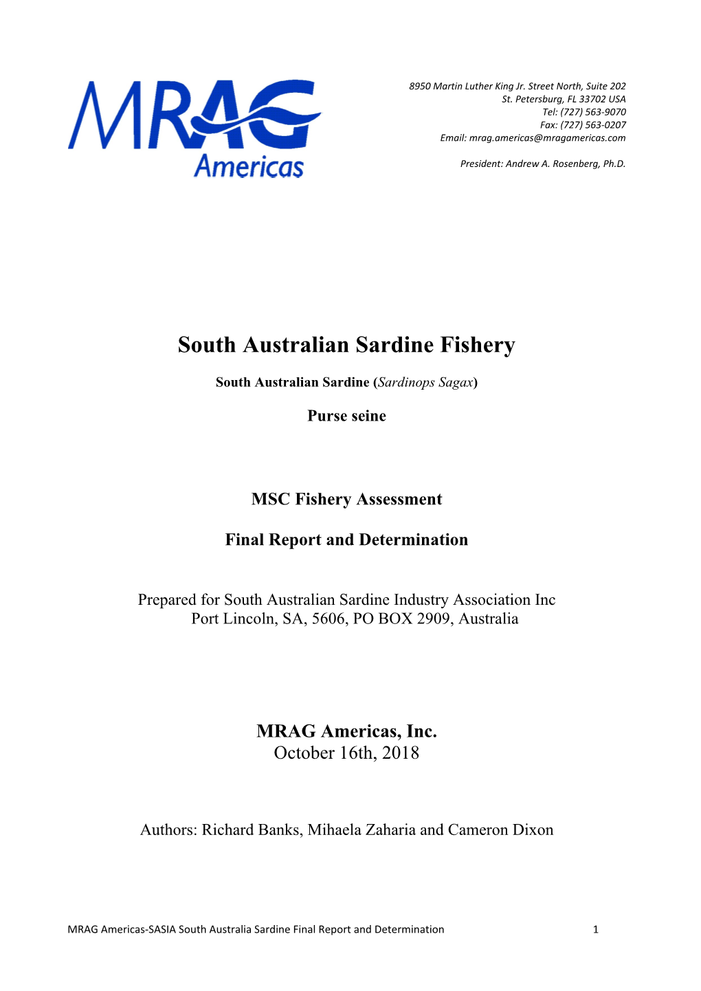 South Australian Sardine Fishery