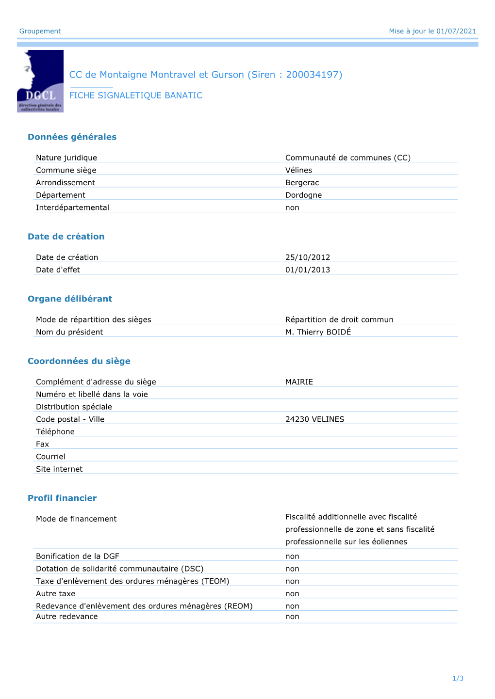 CC De Montaigne Montravel Et Gurson (Siren : 200034197)