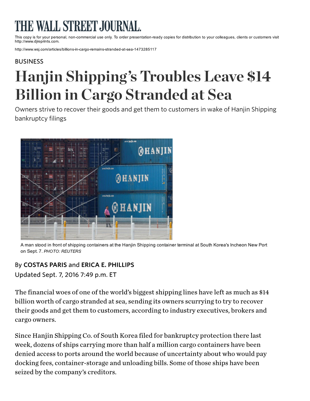 The Financial Woes of One of the World's Biggest Shipping Lines Have