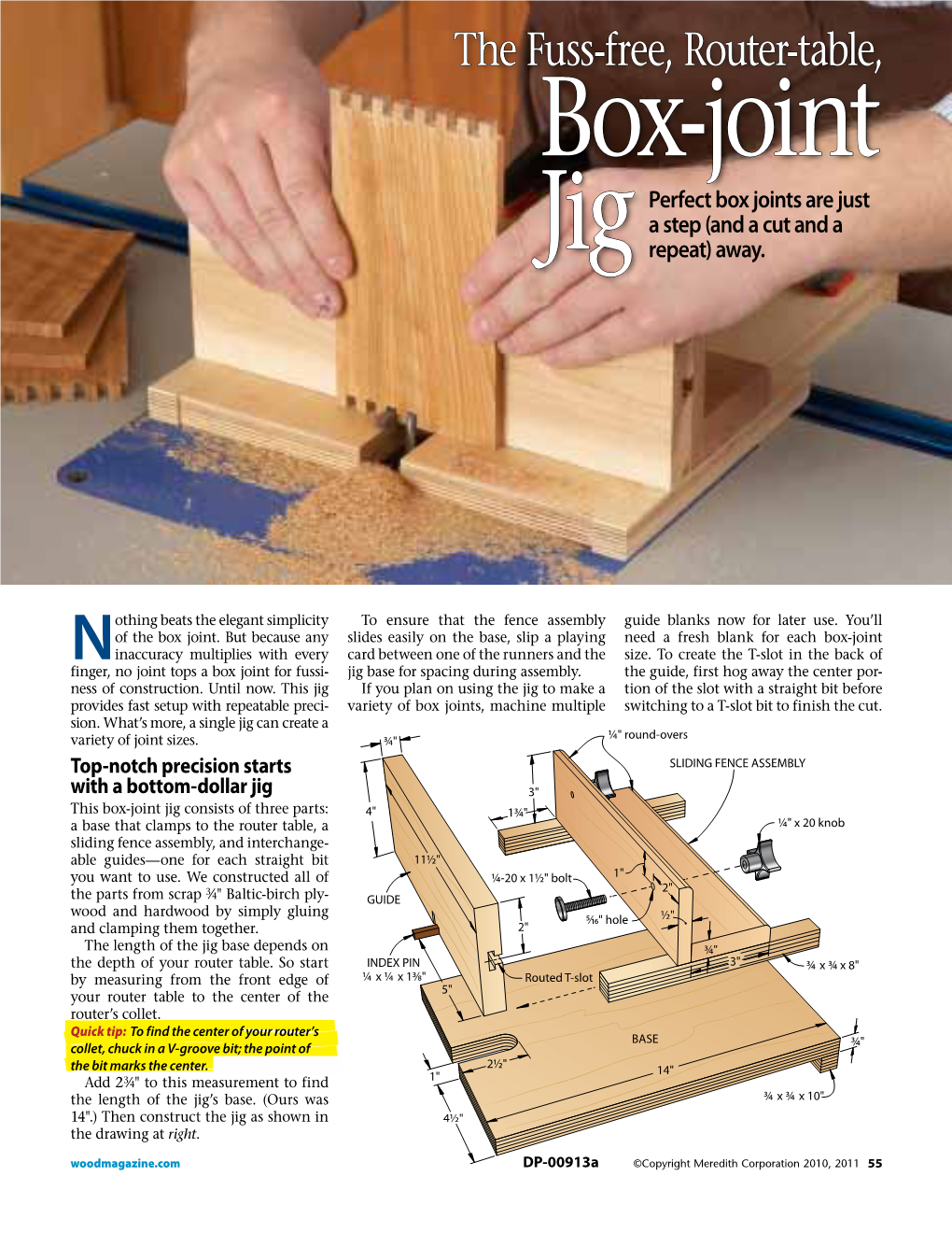 The Fuss-Free, Router-Table, Box-Joint Perfect Box Joints Are Just a Step (And a Cut and a Jig Repeat) Away