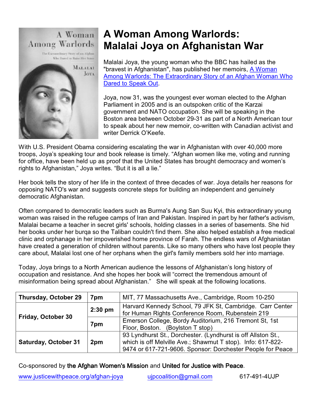 A Woman Among Warlords: Malalai Joya on Afghanistan War