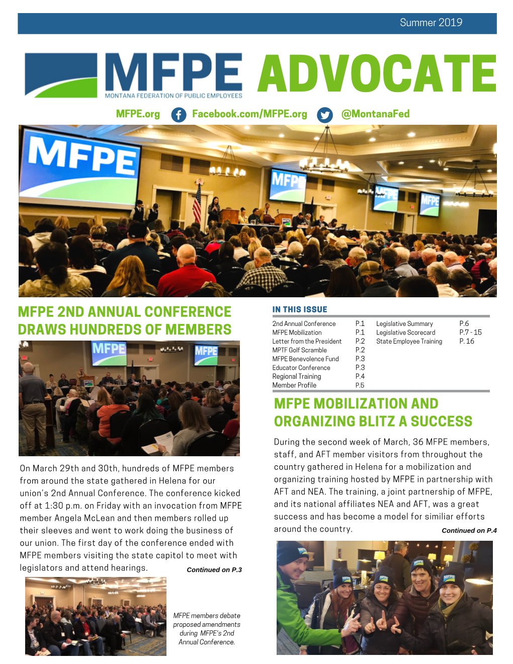 MFPE Advocate . Summer 2019