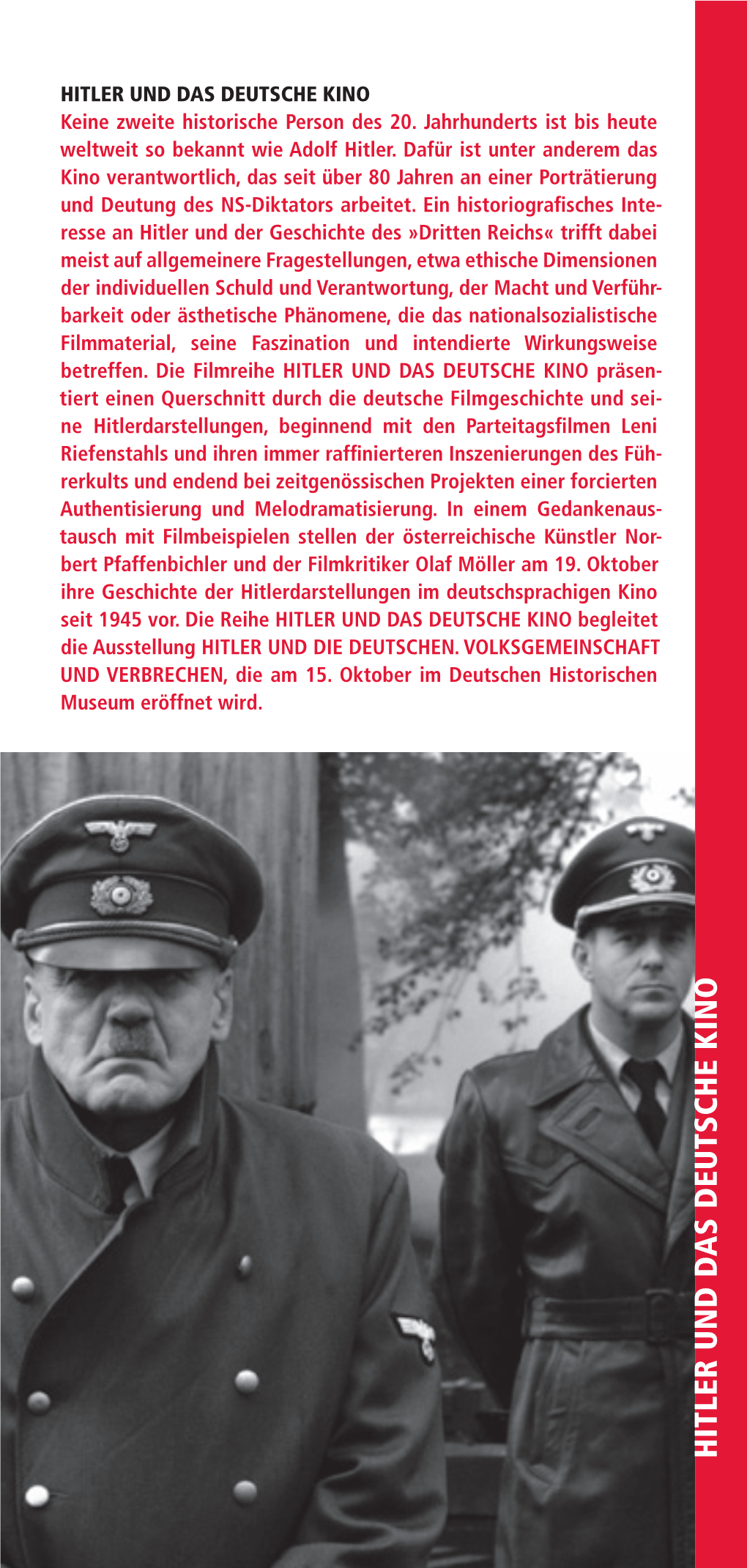 HITLER UND DAS DEUTSCHE KINO Keine Zweite Historische Person Des 20