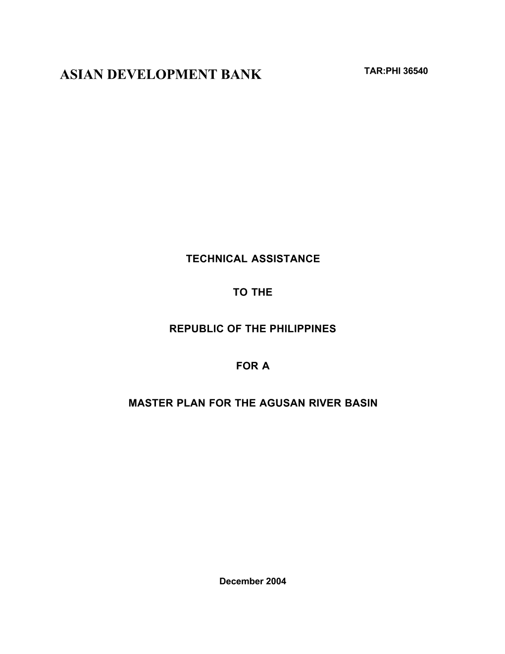 PHI Agusan River TA Paper Final