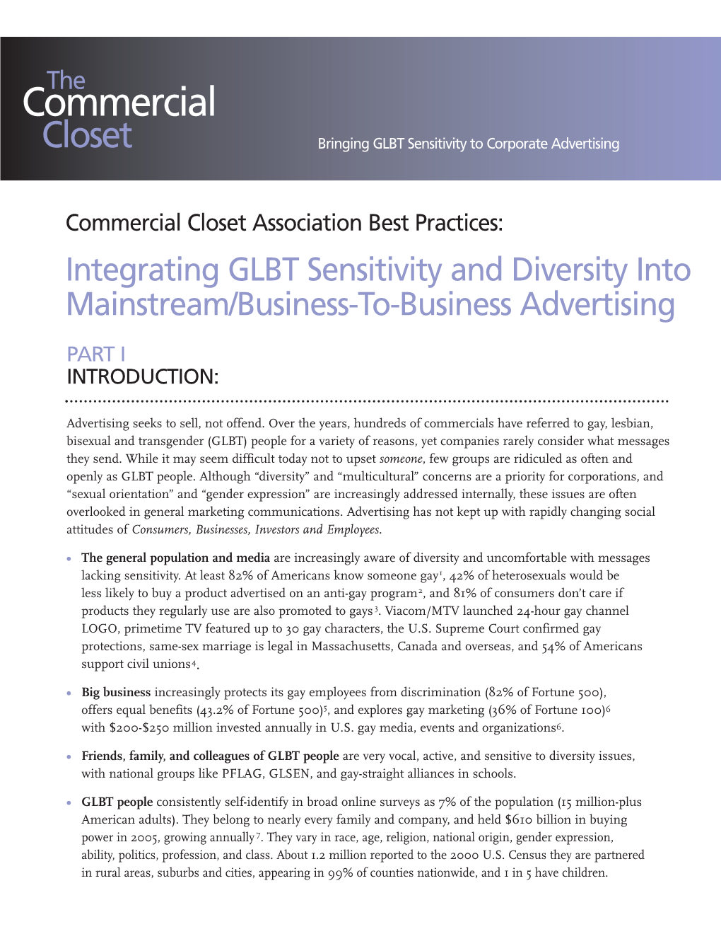 Commercial Closet Bringing GLBT Sensitivity to Corporate Advertising