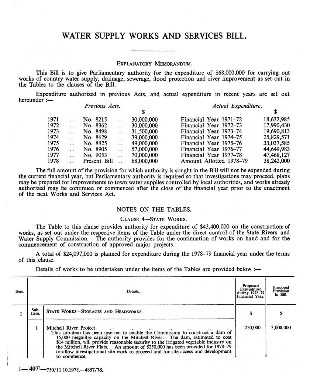 Water Supply Works and Services Bill.