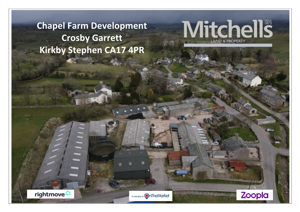 Chapel Farm Development Crosby Garrett Kirkby Stephen CA17 4PR