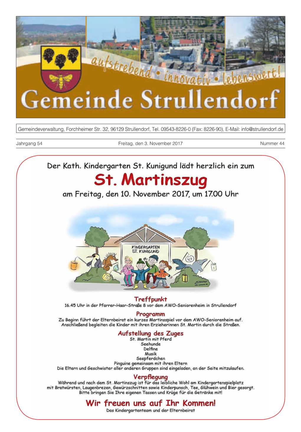 Fax: 8226-90), E-Mail: Info@Strullendorf.De