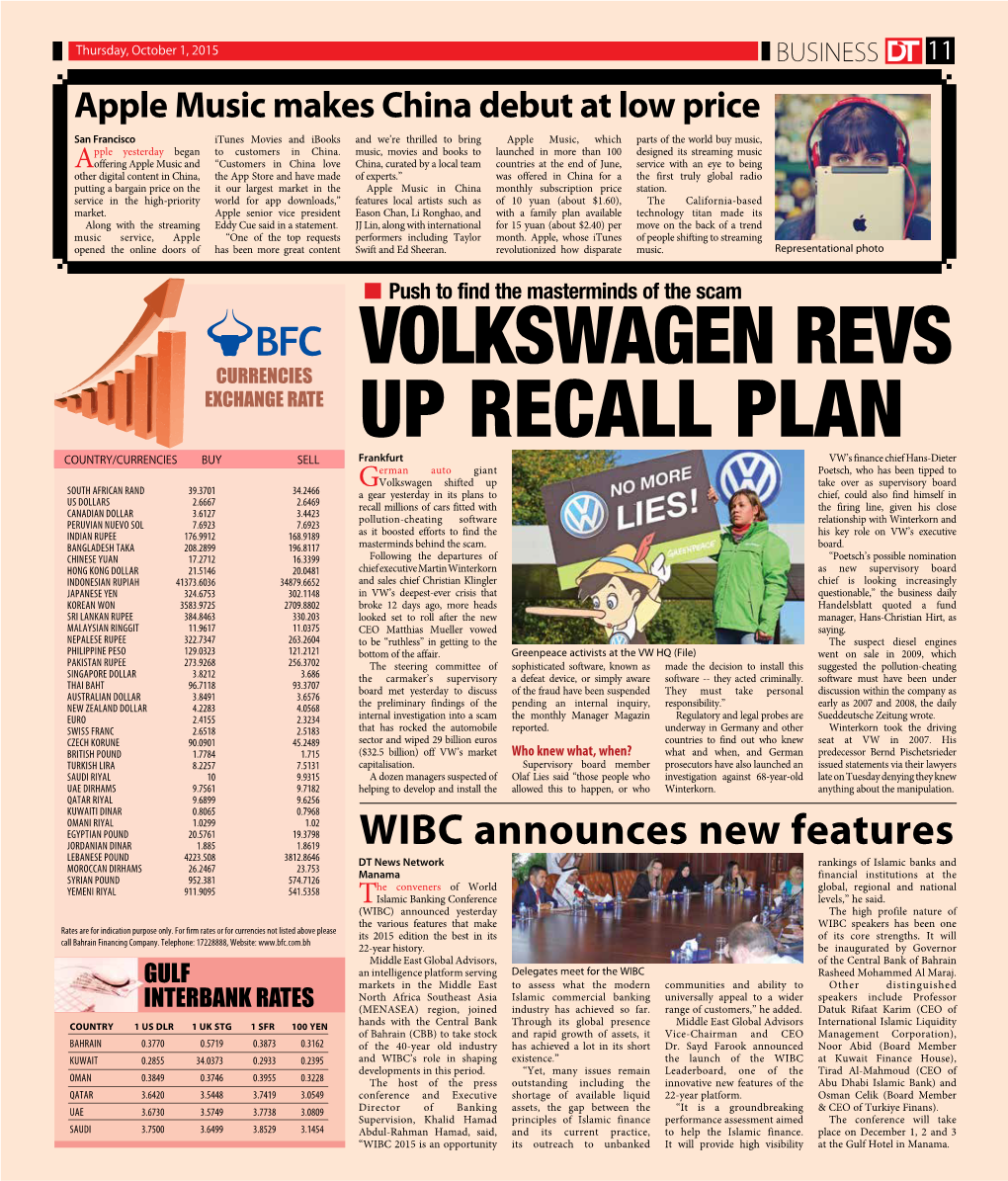 Volkswagen Revs up Recall Plan