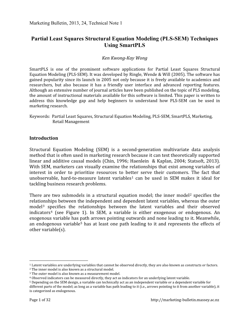 Partial Least Squares Structural Equation Modeling (PLS-SEM) Techniques Using Smartpls