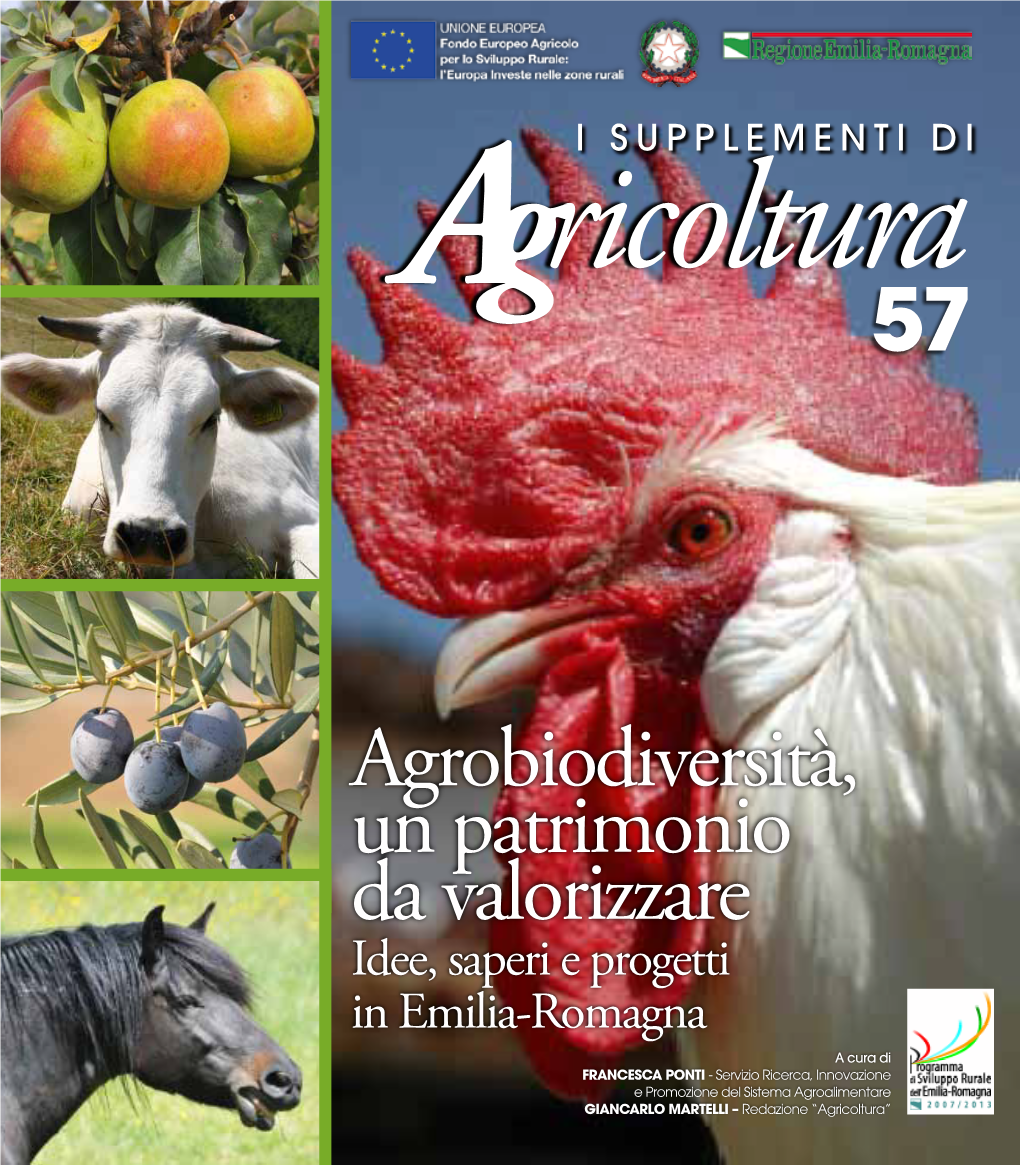 57 Agrobiodiversità, Un Patrimonio Da Valorizzare Idee, Saperi E Progetti in Emilia-Romagna