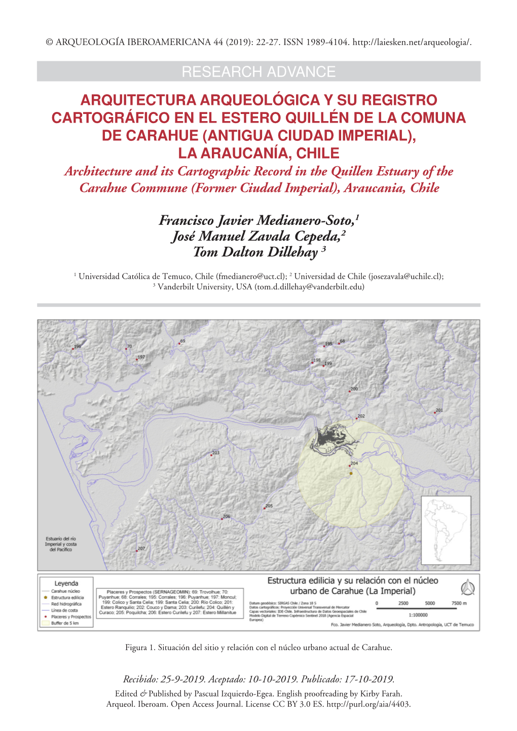 Arquitectura Arqueológica Y Su Registro Cartográfico En El Estero