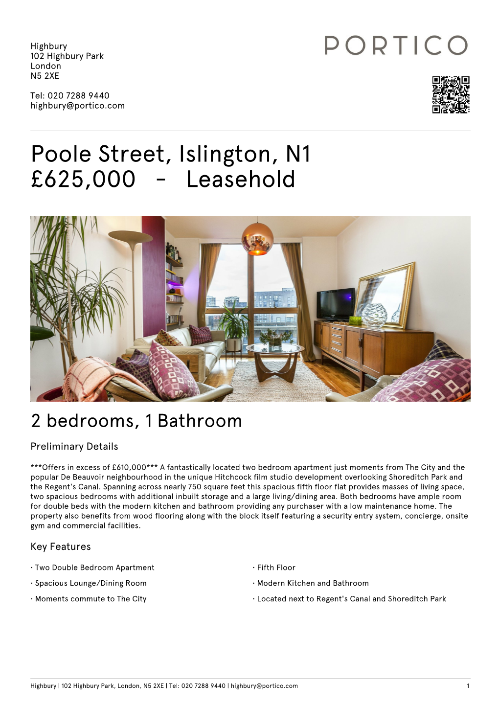 Poole Street, Islington, N1 £625000