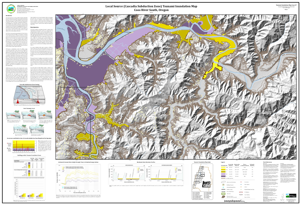 Tsunami Inundation Map for Coos River South, Coos County, O