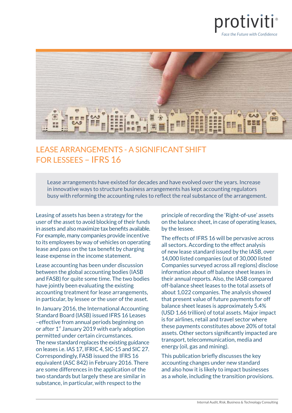A Significant Shift for Lessees – Ifrs 16