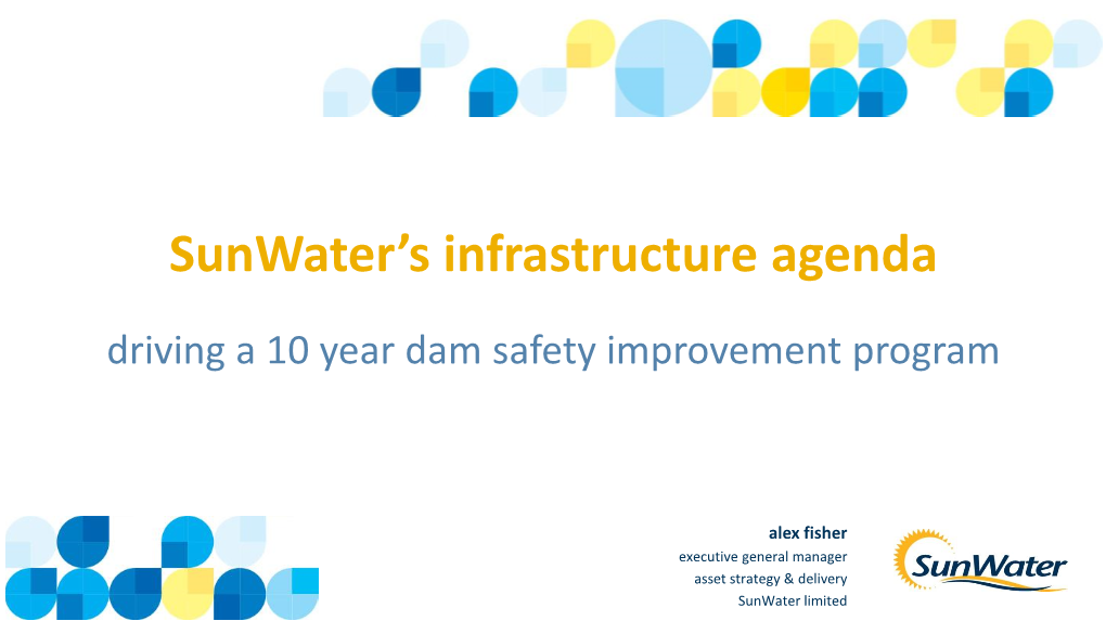 Sunwater's Infrastructure Agenda