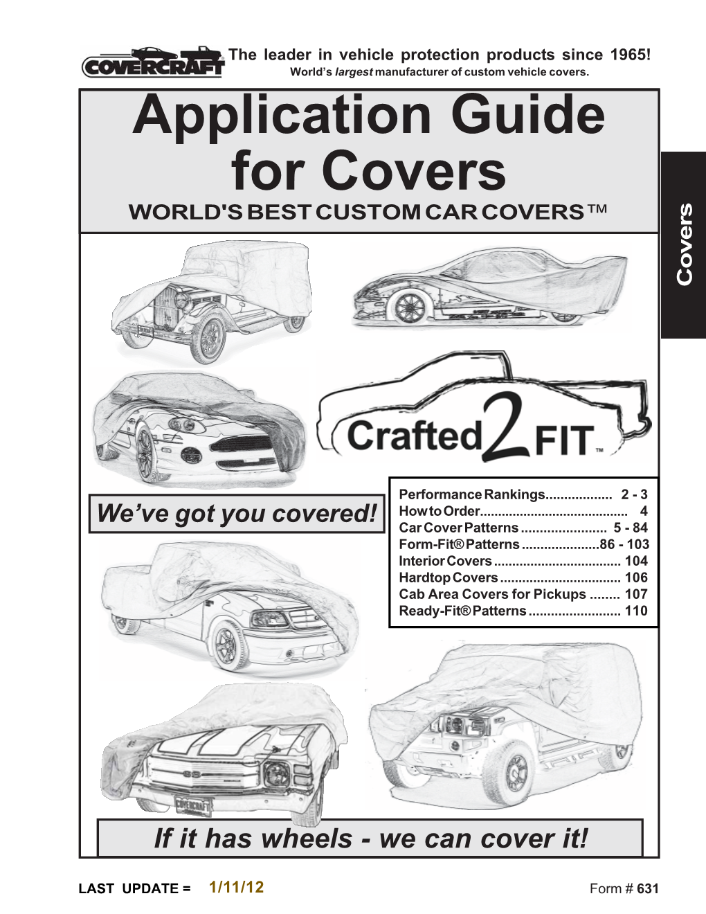 Application Guide for Covers