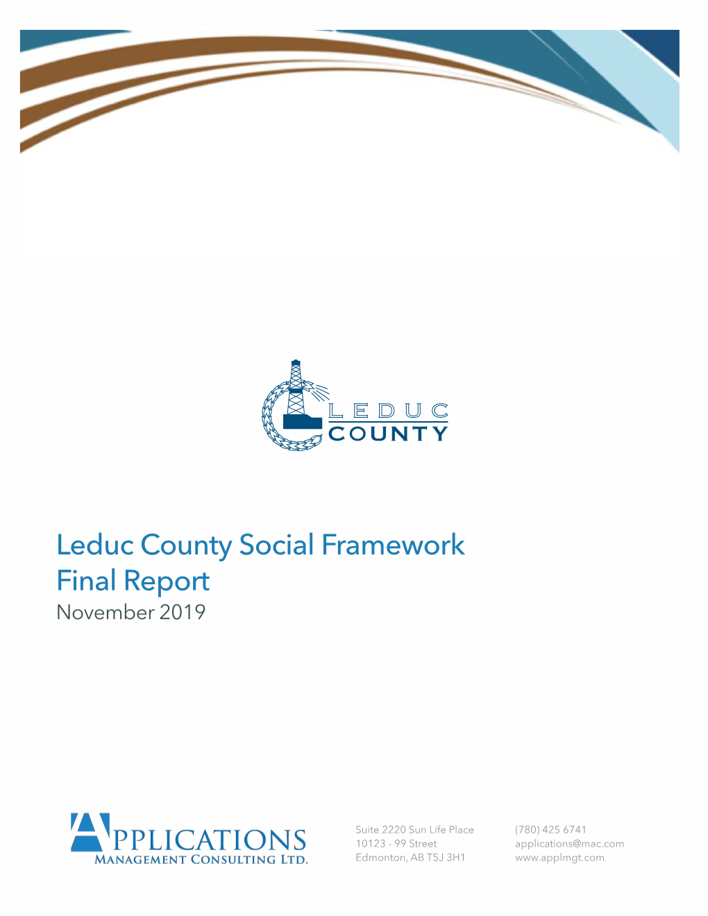 Leduc County Social Framework Final Report November 2019