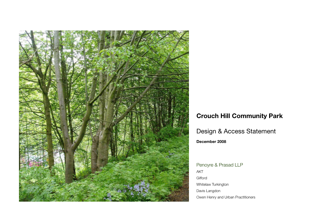 Crouch Hill Community Park Design & Access Statement