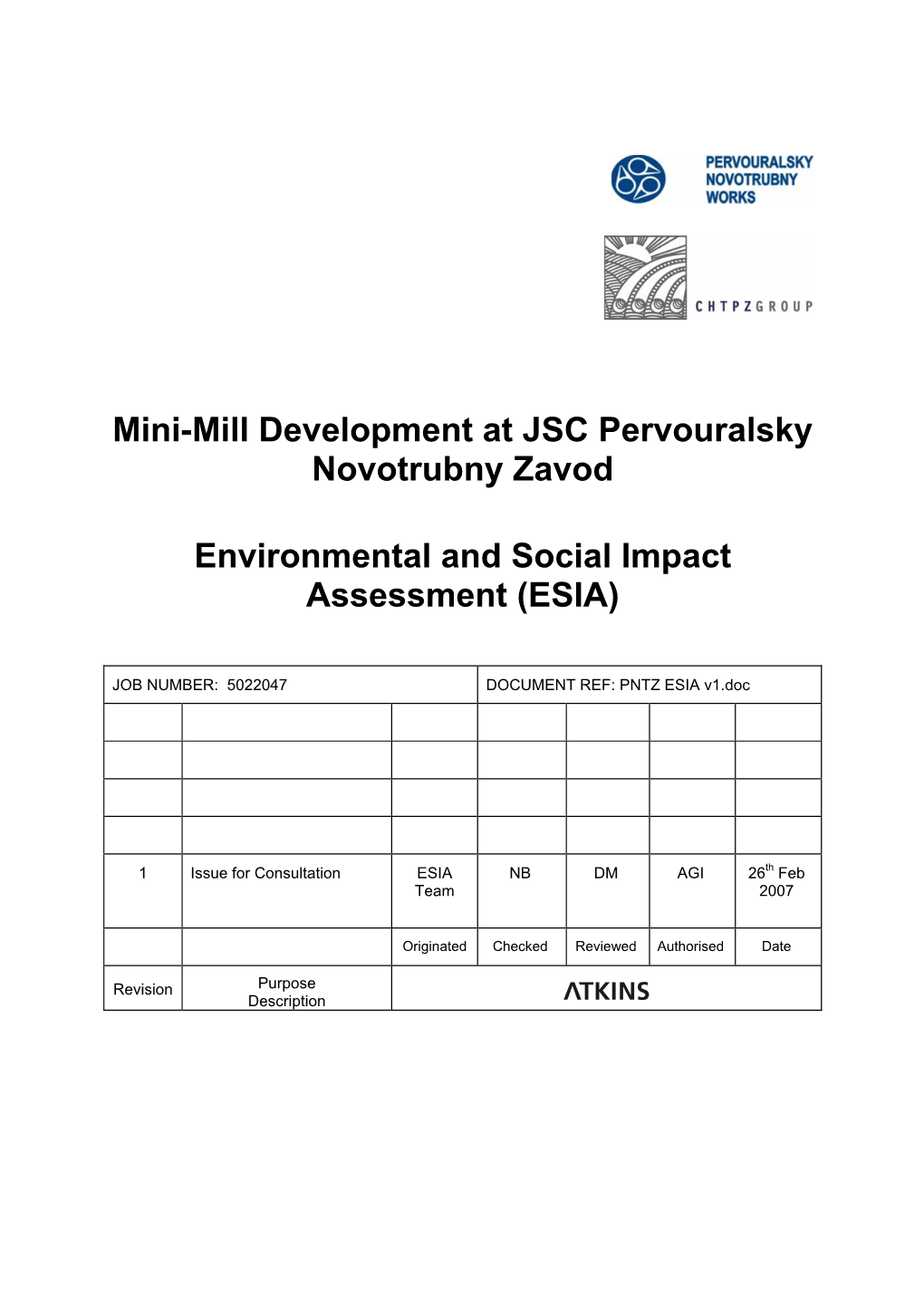 Mini-Mill Development at JSC Pervouralsky Novotrubny Zavod