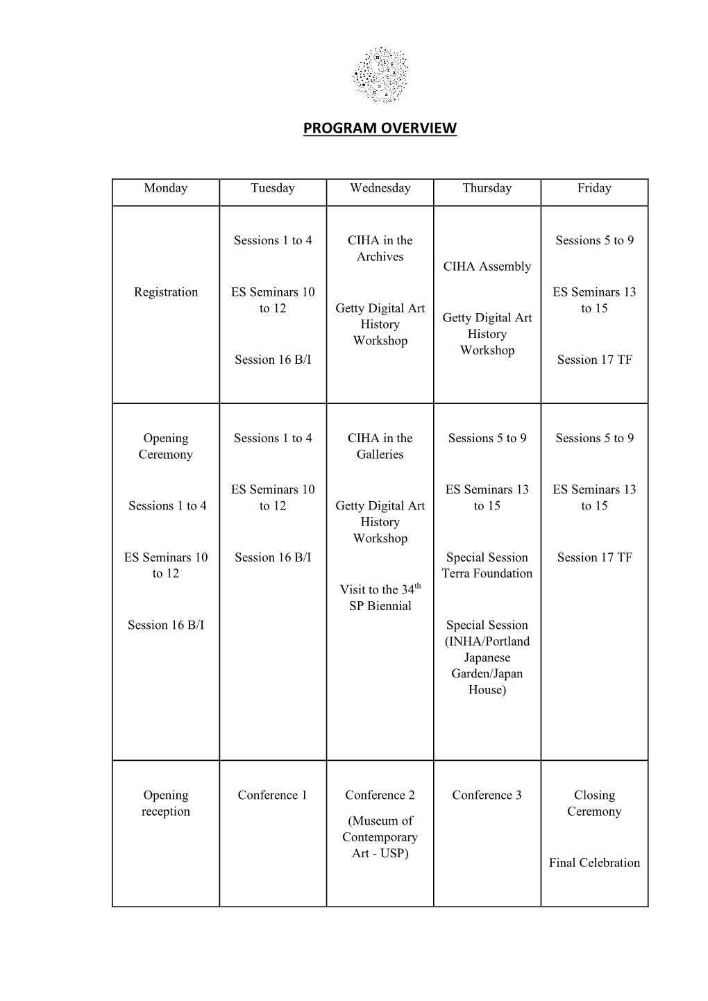 Program Overview