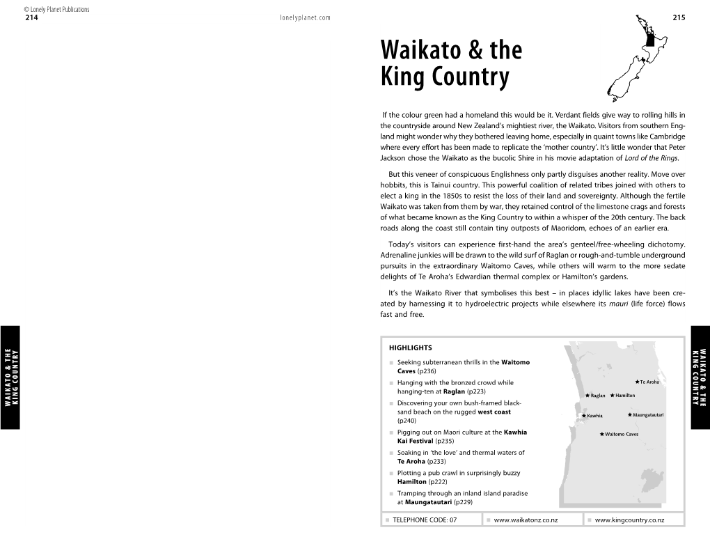 Waikato & the King Country