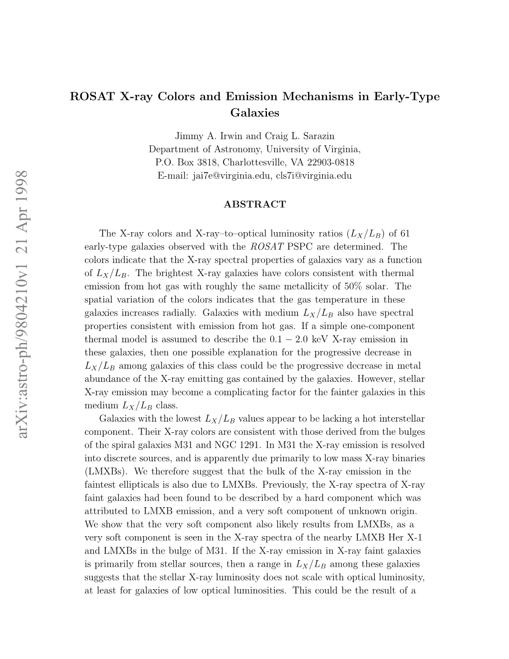 ROSAT X-Ray Colors and Emission Mechanisms in Early-Type Galaxies