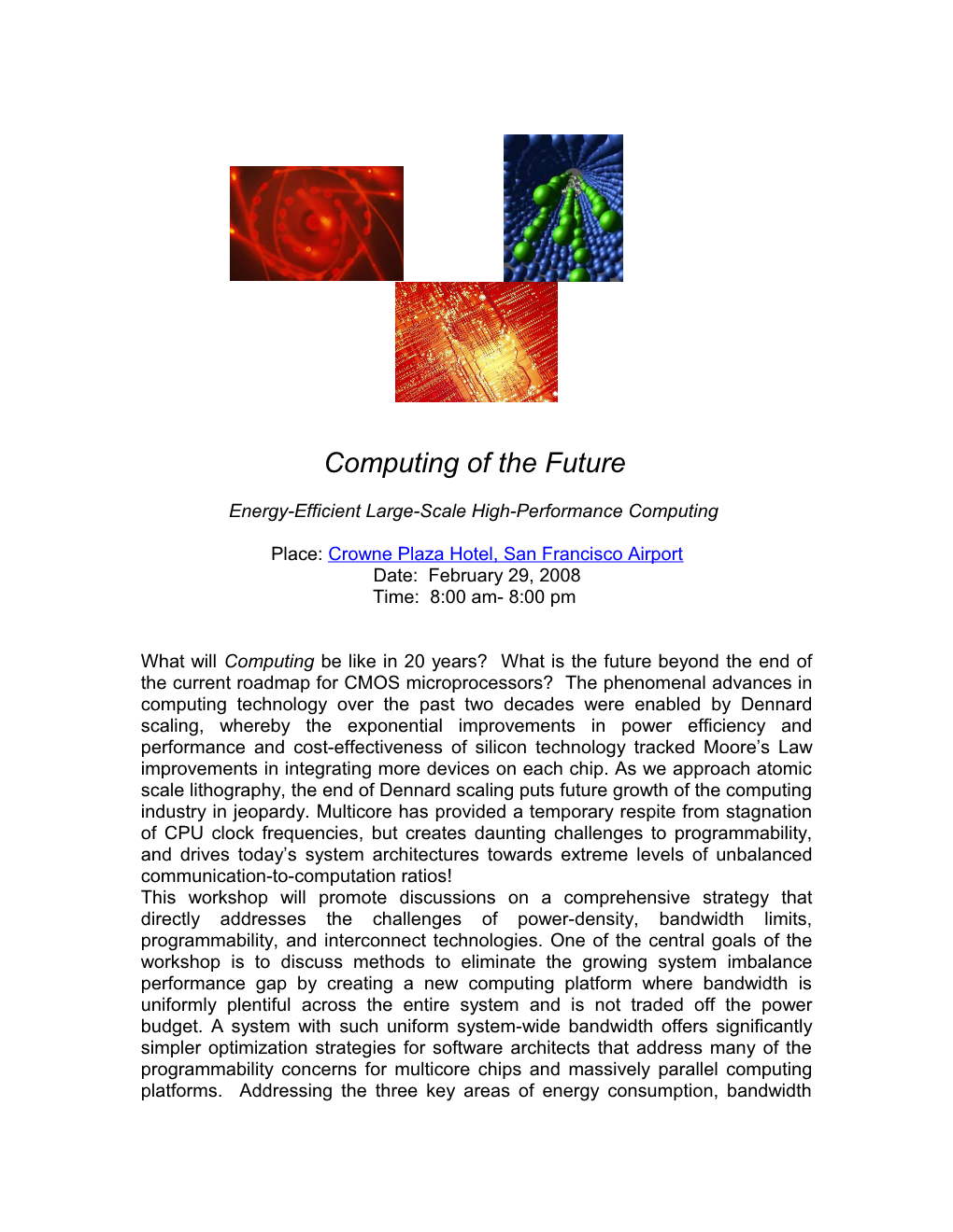 Computing of the Future Consortium s1