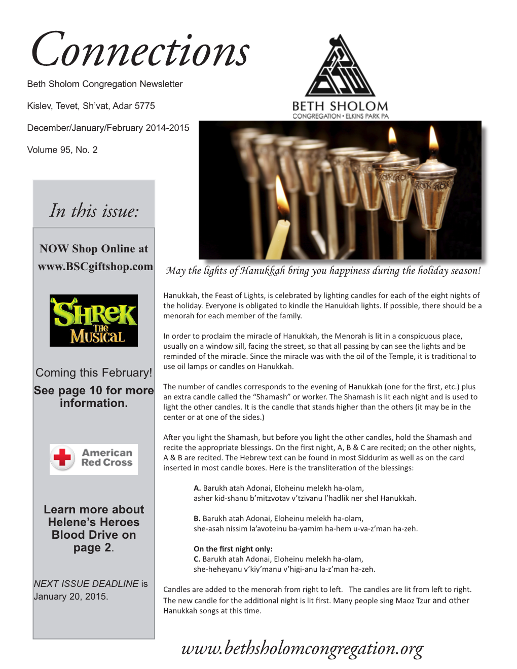 Connections Beth Sholom Congregation Newsletter