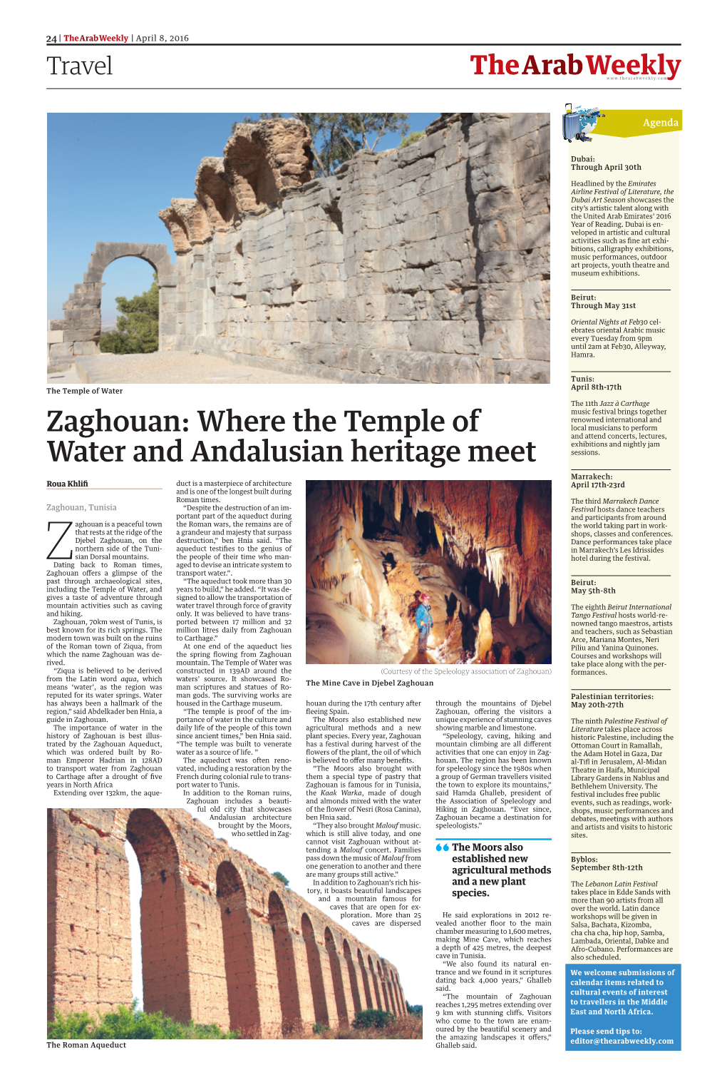 Zaghouan: Where the Temple of Local Musicians to Perform and Attend Concerts, Lectures, Exhibitions and Nightly Jam Water and Andalusian Heritage Meet Sessions