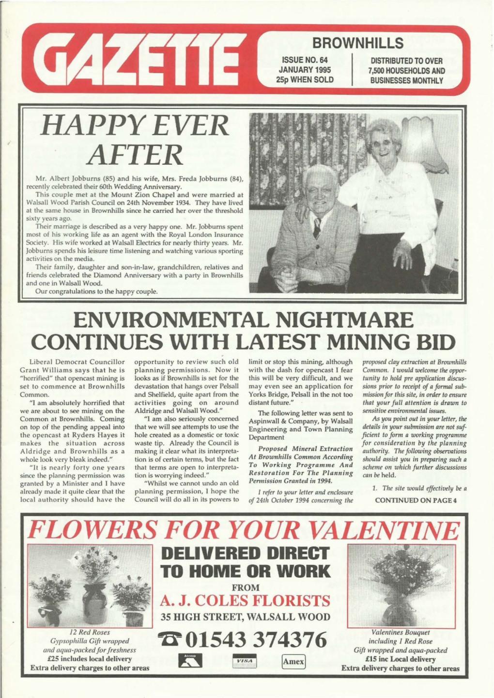 Brownhills Gazette Issue 64 January 1995