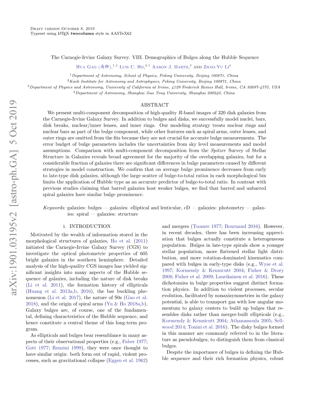 The Carnegie-Irvine Galaxy Survey. VIII. Demographics of Bulges Along the Hubble Sequence