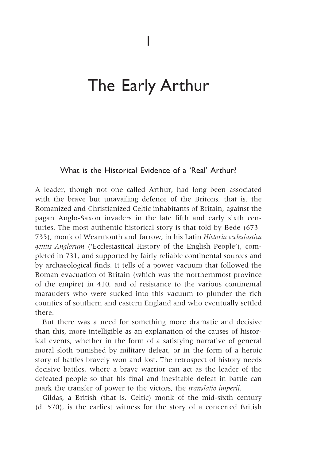 The Early Arthur