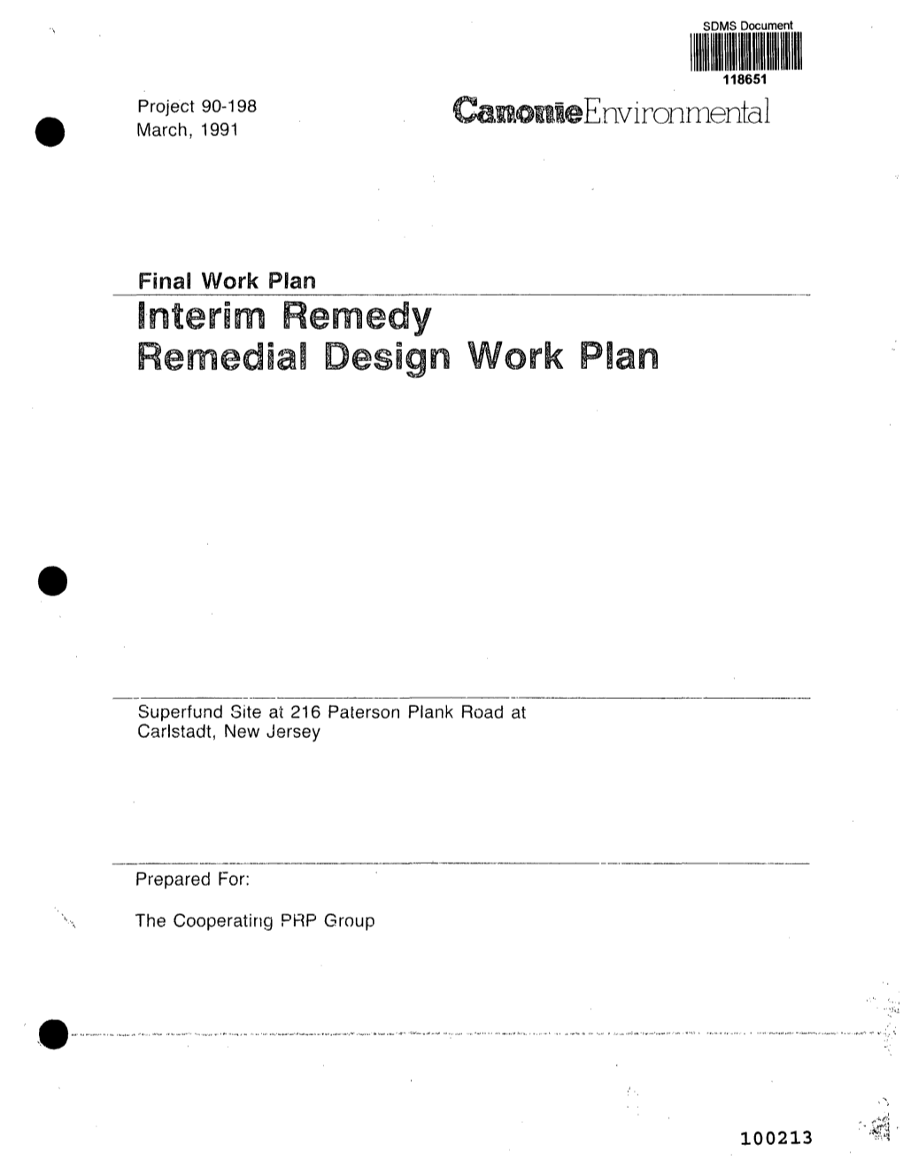 Report Section 8.0 Site Maintenance Plan for Design Activities References Tables Figures Appendices