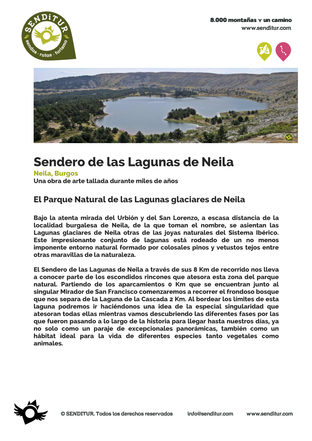 Sendero De Las Lagunas De Neila Neila, Burgos Una Obra De Arte Tallada Durante Miles De Años