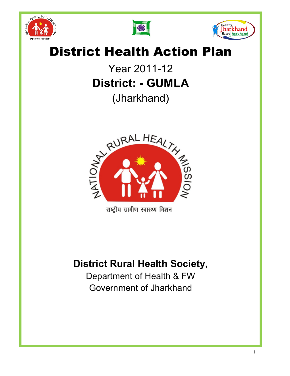 Gumla NHRM District Plan 2011-12