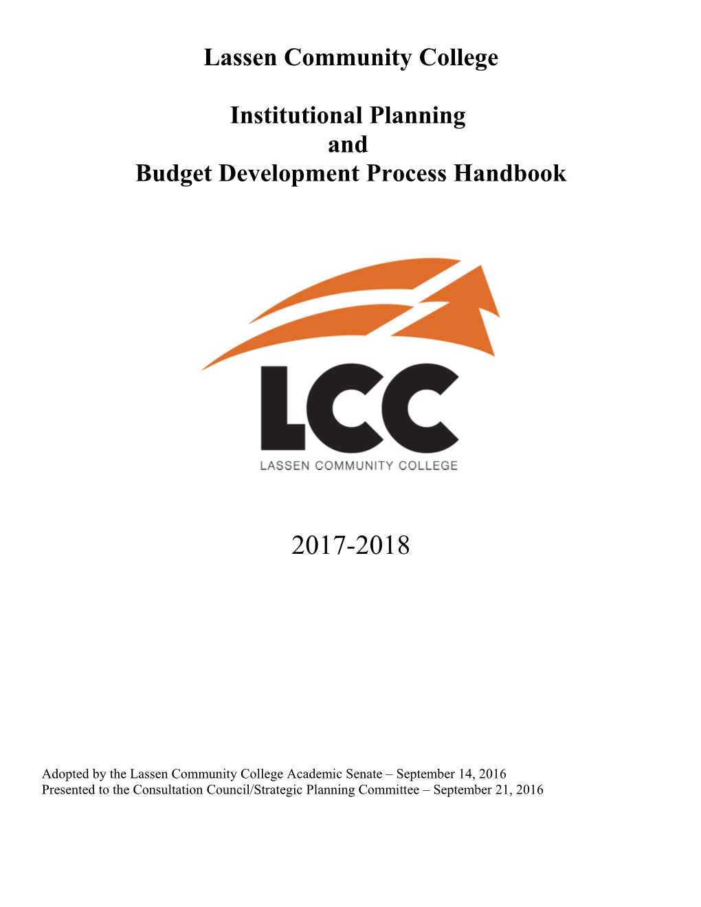 2017-2018 Planning & Budget Development Handbook