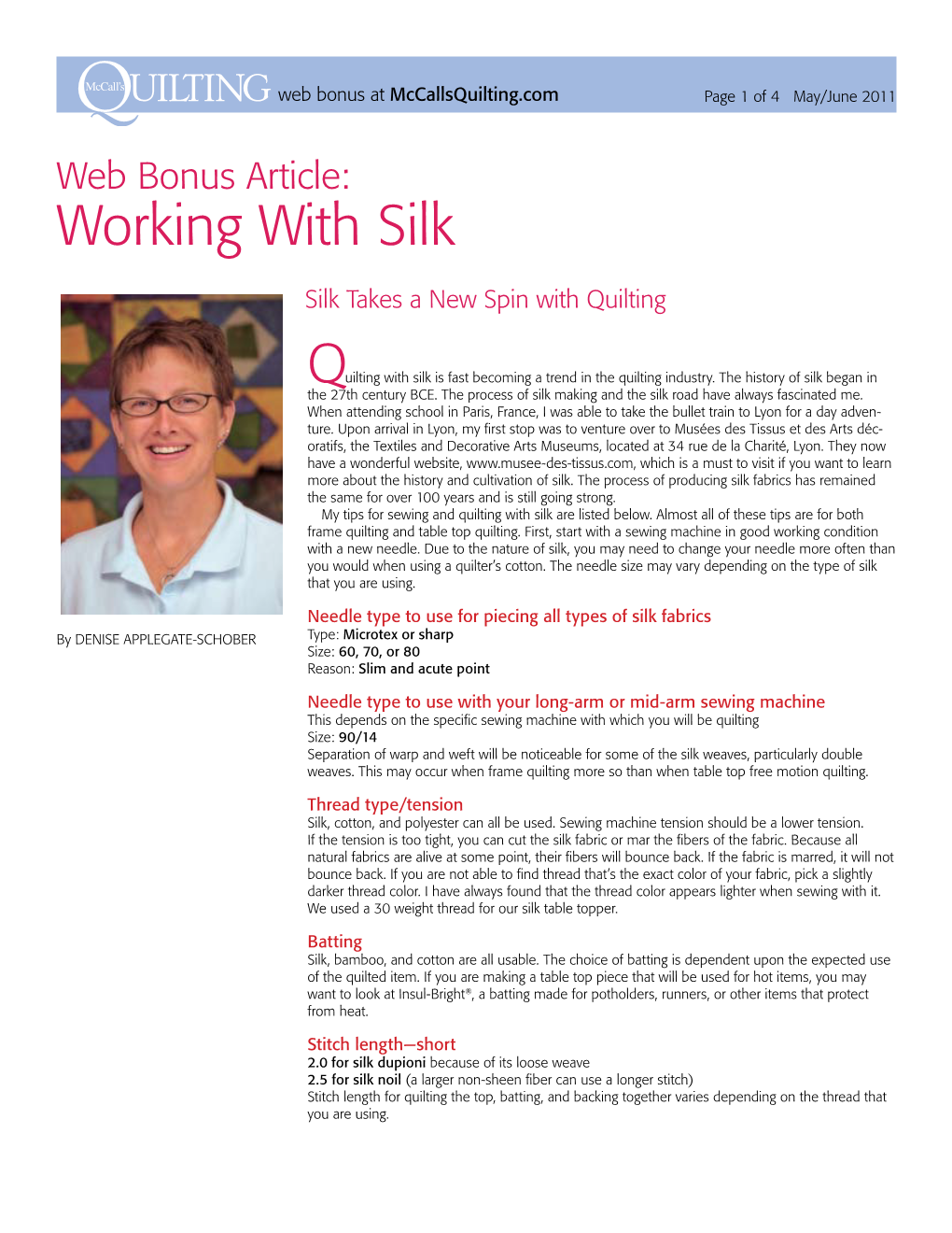 Working with Silk