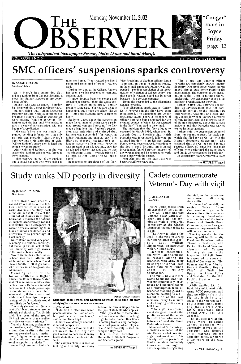 SMC Officers' Suspensions Sparks Controversy
