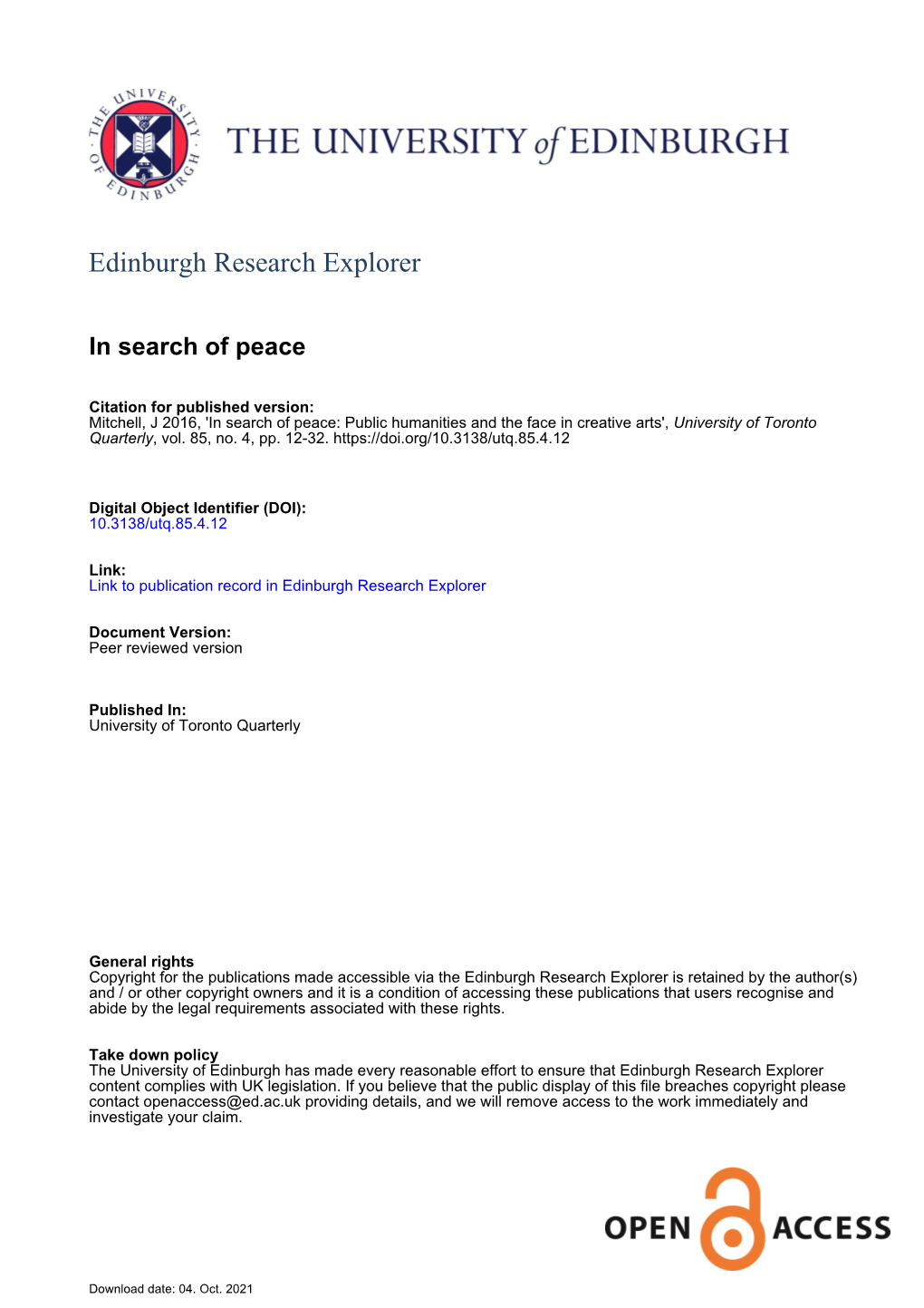 Edinburgh Research Explorer